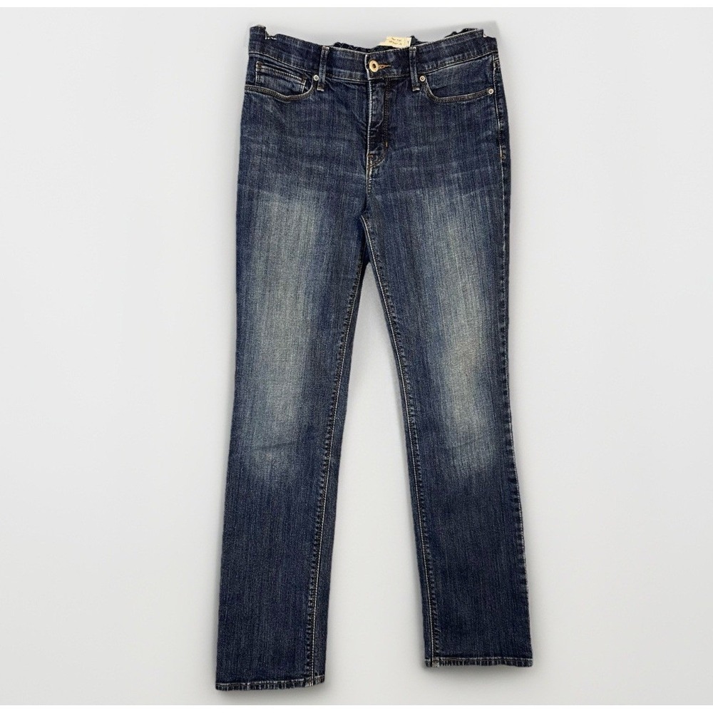 LEVIS 525 Perfect Waist Blue‎ Denim Straight Leg Jeans Womens 8 Mid-Rise Stretch